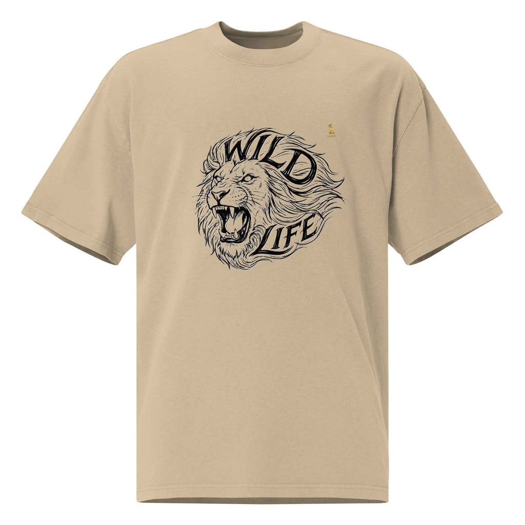 wild life Oversized faded t-shirt