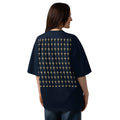 Unisex organic oversized high neck t-shirt