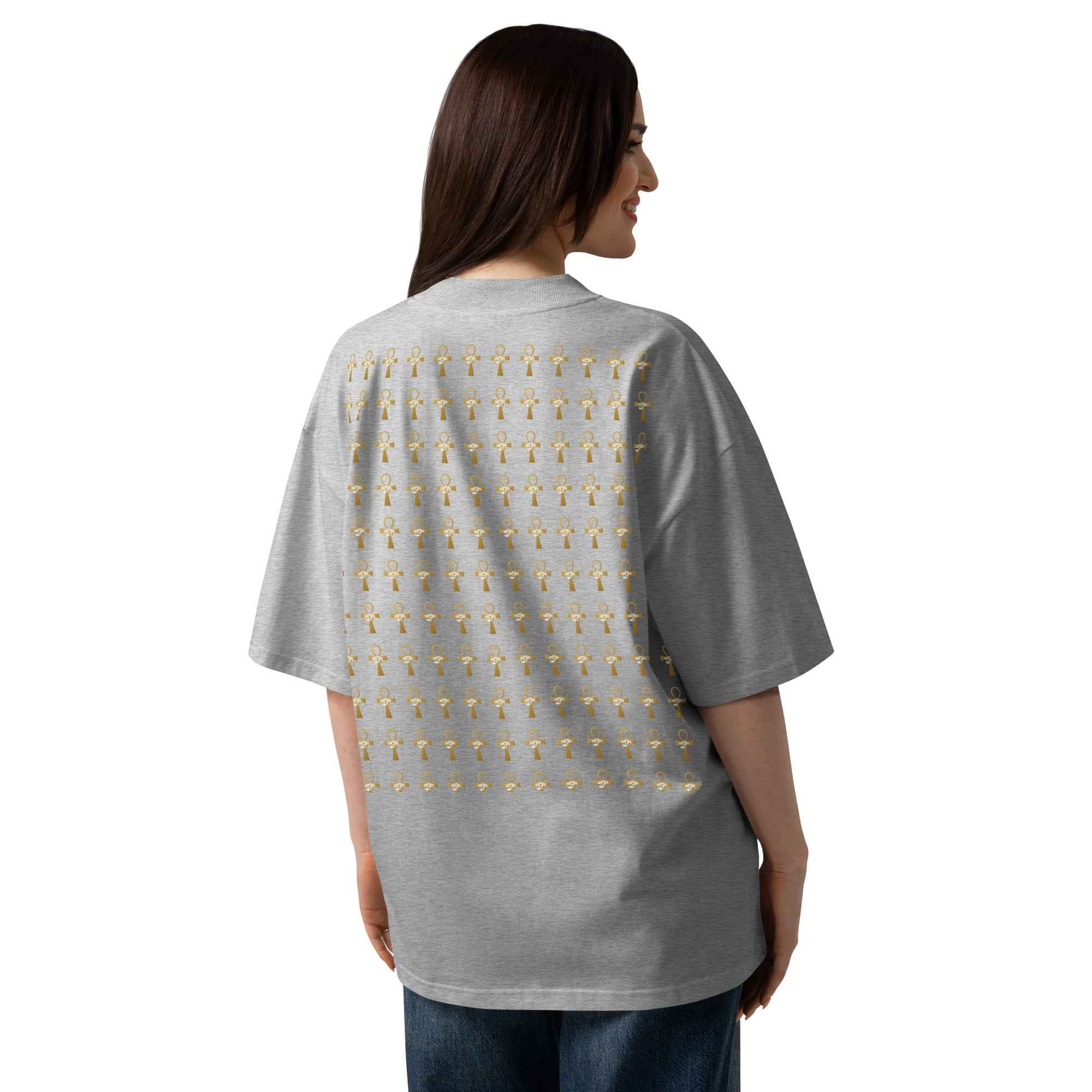 Unisex organic oversized high neck t-shirt